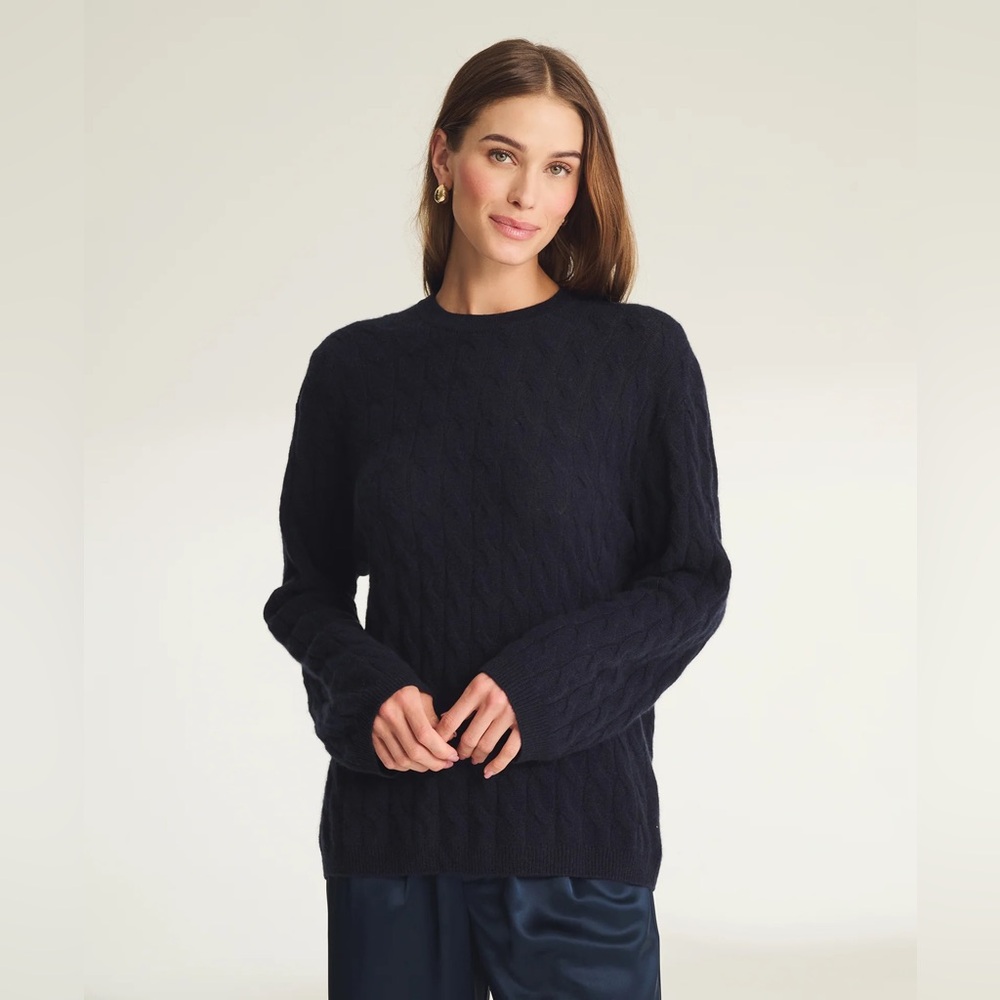 Vintage Lilly Pulitzer Cashmere Cable Knit Sweater